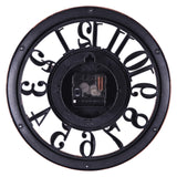Europäische Retro-Wanduhr, runde Uhr für Zuhause, 11 Zoll Wohnzimmeruhr, kreative Wanduhr, Quarzuhr