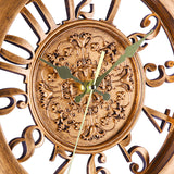 Europäische Retro-Wanduhr, runde Uhr für Zuhause, 11 Zoll Wohnzimmeruhr, kreative Wanduhr, Quarzuhr