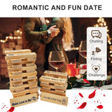 Paar-Spielabend Intimitäts-Turmspiel Jenga Valentinstag Wackelturm Stapelspiel Party Interaktive Spiele 18+