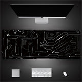 Übergroße Schreibtischunterlage für Tastatur und Maus im Industrie-Stil