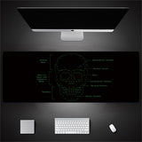 Übergroße Schreibtischunterlage für Tastatur und Maus im Industrie-Stil