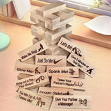 Paar-Spielabend Intimitäts-Turmspiel Jenga Valentinstag Wackelturm Stapelspiel Party Interaktive Spiele 18+