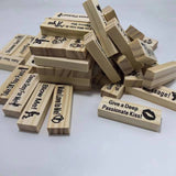 Paar-Spielabend Intimitäts-Turmspiel Jenga Valentinstag Wackelturm Stapelspiel Party Interaktive Spiele 18+