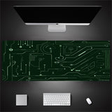 Übergroße Schreibtischunterlage für Tastatur und Maus im Industrie-Stil