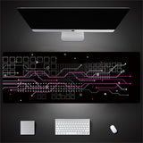 Übergroße Schreibtischunterlage für Tastatur und Maus im Industrie-Stil