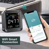 LED-Farbbildschirm Graffiti WIFI Smart Home Temperatur- und Feuchtigkeitssensor