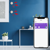 LED-Farbbildschirm Graffiti WIFI Smart Home Temperatur- und Feuchtigkeitssensor