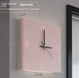 Wohnzimmer-Wandaufkleber-Wanduhren kreative Winkel-Uhr